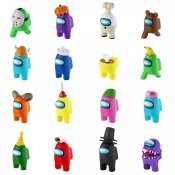 Among Us Crewmate Figurer med hatter 5-Pack