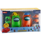 Among Us Crewmate grønne & oransje figurer 2-pakning 20cm