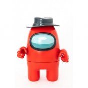 Among Us Crewmate Red figur med luer 17cm