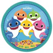 Baby Shark papirplater 8-pakning 23cm