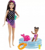 Barbie Skipper Barnevakt Pool Party