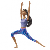 Barbie Yoga Doll Blå