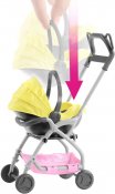 Barbie Skipper Barnevakt baby med gul barnevogn