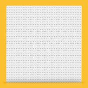 LEGO Classic Hvit bunnplate 11010