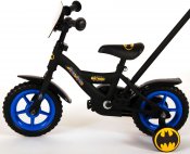 Batman Barn Bike 10 tommer med trening hjul og sykkel bar