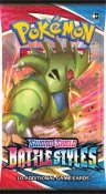 3-pack Pokemon Sword & Shield Battlestyles Booster Pokémon Samlekort