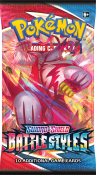 3-pack Pokemon Sword & Shield Battlestyles Booster Pokémon Samlekort