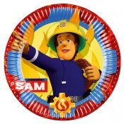 Brannmann Sam papirplater 8-pakning 23cm