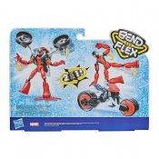 Spiderman bend and flex med motorsykkel