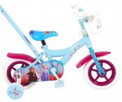 Fyndbox Frost Barn Bike 10 tommer med trening hjul og sykkel bar