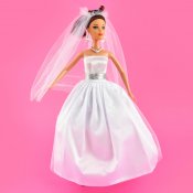 Dukke med brudekjole - 2 forskjellige varianter