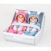 Tiny Treasures Twin Dolls rosa og blått