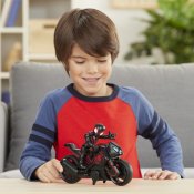 Superhelt med figur motorsykkel Kid Arachnid