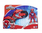 Superhelt med figur motorsykkel Spiderman
