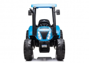 Elbil barn elektrisk traktor New Holland T7 24V blå
