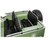 Elbil barn Explorer Jeep V12 grønn med 3 seter