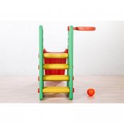 Elite Toys slide med basketballkurv 160cm