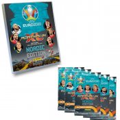 5 pack UEFA Euro 2020 Kickoff 2021 Booster fotballkort Album samlekort