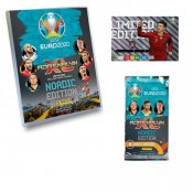 UEFA Euro 2020 kick off 2021 Fotball Booster kort Limited Edition og Album amlekort