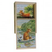 Mamma Mu Skuffe-puslespill i tre 4-i-1