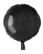 Folie ballong, runde, sort, 46 cm