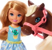 Barbie Club Chelsea dukke med hest