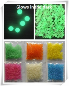 10-pakning - fargede perler vann - 12 g