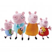 Greta Gris kosedyr 4 stk Family