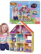 Peppa Gris Stort lekehus i tre med lyd og lys