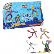 Spiderman bend and flex hero villains pack