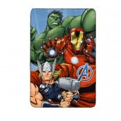 Avengers Hulk Iron-Man og Thor rutete teppe