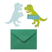 Invitasjoner 8 Pakke med dinosaurer motiver