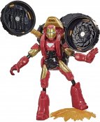 Avengers Iron man Bend og Flex figur med motorsykkel