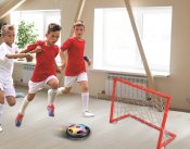 Flytende fotball med fotball