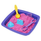 Kinetic Sand glitter Sandcastle rosa sett