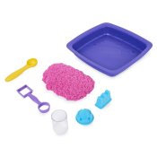 Kinetic Sand glitter Sandcastle rosa sett