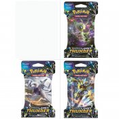 Pokemon 3-pakke Sun & Moon tapte Thunder Blister Booster Trading Cards