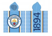 Manchester City Fotball Badponcho 60x120 cm