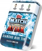 Fotballkort Pocket Tin Mini Tin Uefa Champions League Europa League Conference League 2021/22 Limited Edition samlekort