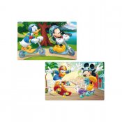 2 stk Mikke Mus Donald Duck, 3D-dalbaner