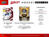 NHL ishockey handelskort mvp Upper Deck 2021-22