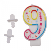 Sifferlys for bursdager - Tallet 9