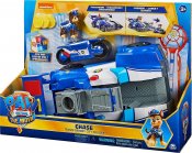 Paw Patrol Chase 2-i-1 transformerende Movie City Cruiser lekebil med motorsykkel, lys og lyd