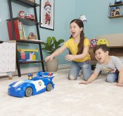 Paw Patrol Chase 2-i-1 transformerende Movie City Cruiser lekebil med motorsykkel, lys og lyd