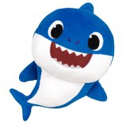 Baby Shark Daddy gosedjur med ljud, blå ca 30 cm
