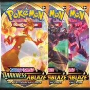 3-pack Pokémon Sword & Shield Darkness Ablaze Booster Pokémon kort
