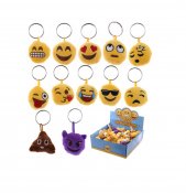 Emoji plysj nøkkelring