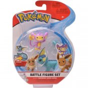 Pokémon Battle 3 pakke tegnsett Vaporeon, Eevee og Aipom