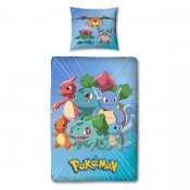 Pokémon Gjeng Sengetøy Sengesett Dynetrekk og håndkle