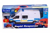 Politiet Buss Toy med lys og lyd